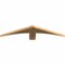 Ekena Millwork Bellingham Timber Gable Bracket, Western Red Cedar, 36"W x 7"H x 1 1/2"D x 3 1/2"F, 5/12 Pitch GBW036X07X0204BEL00SWR - alternate 4